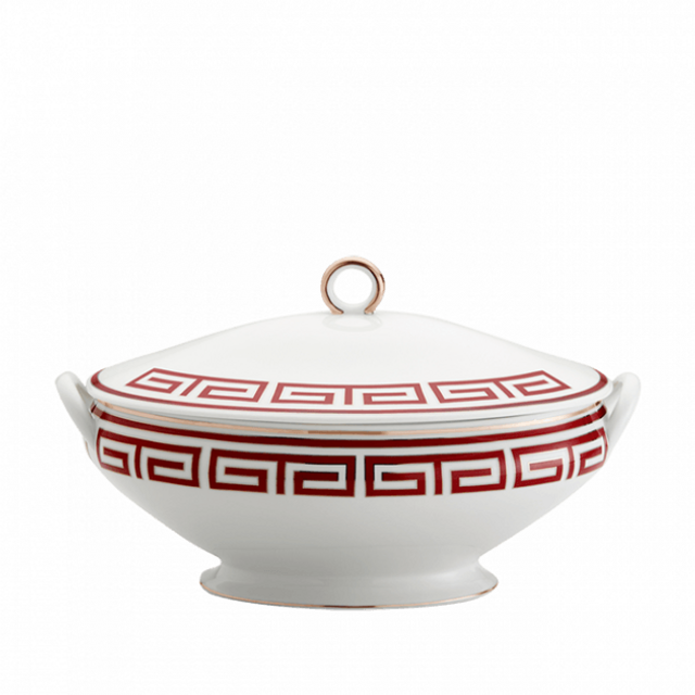 Richard Ginori Labirinto Scarlatto tureen