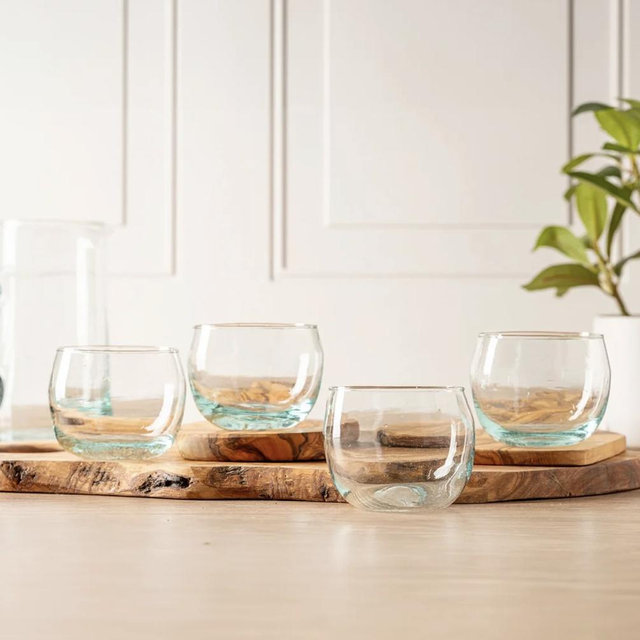 Moroccan Clear Stemless Goblet