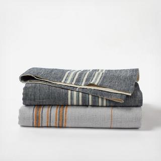 Rustic Linen Throw Blanket