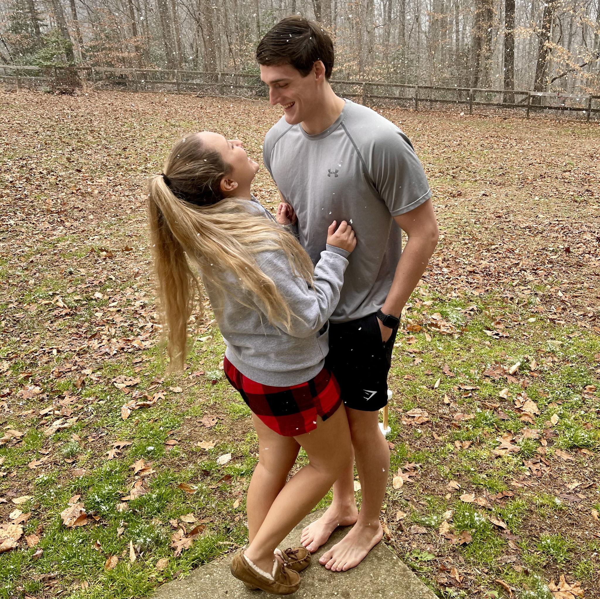 Our first Christmas, Dec 2020