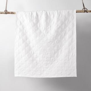 Washed Linen Quilted Throw