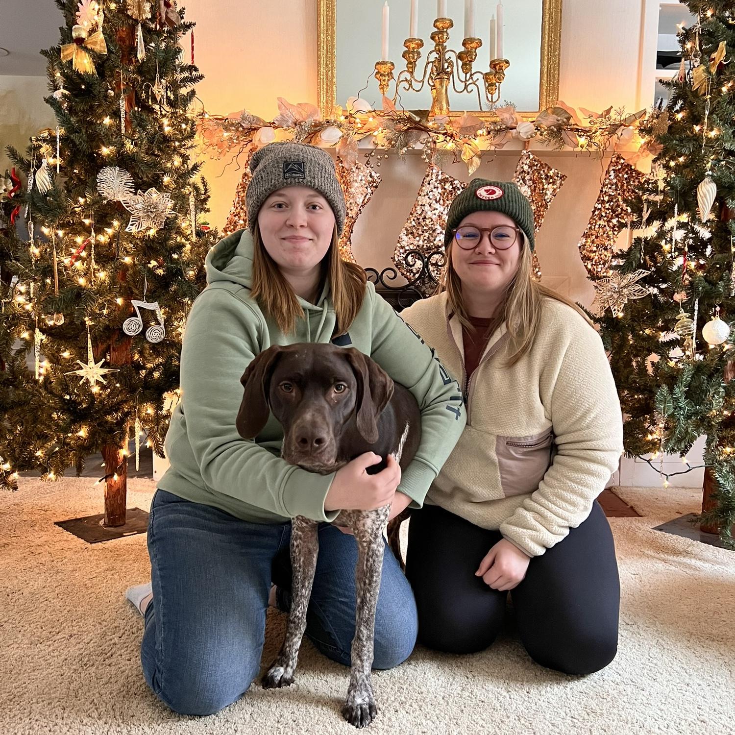 Christmas photos with Charlie