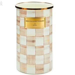 MacKenzie-Childs: Mocha Check Utensil Holder