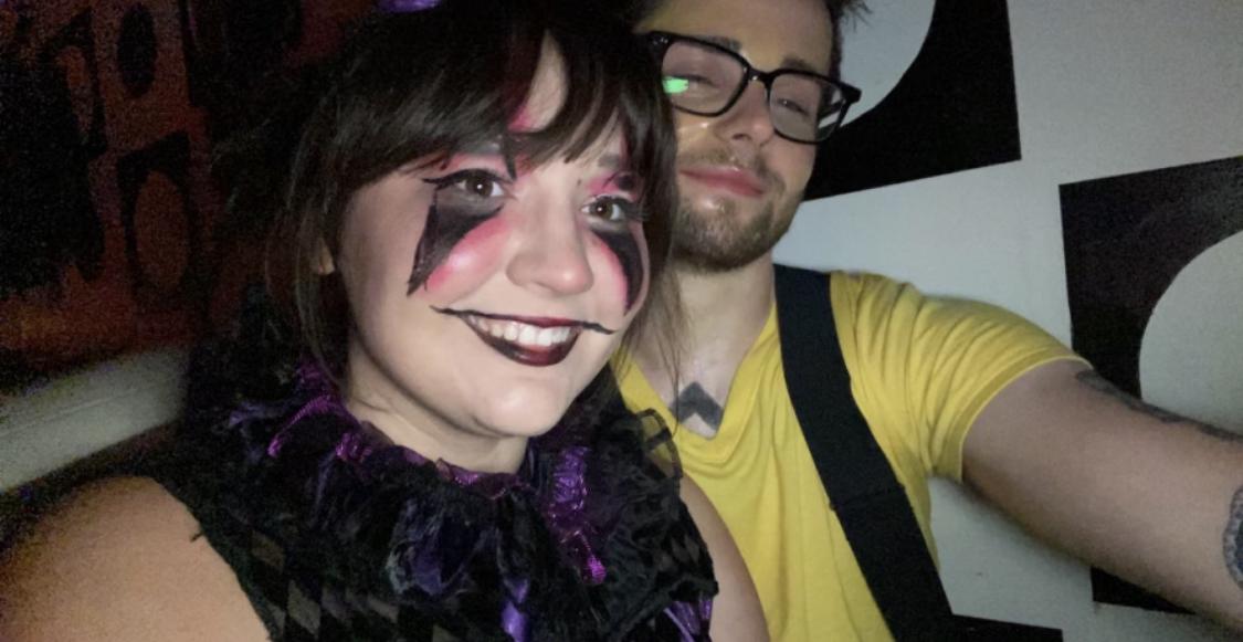 Dressed up for Halloween in 2021