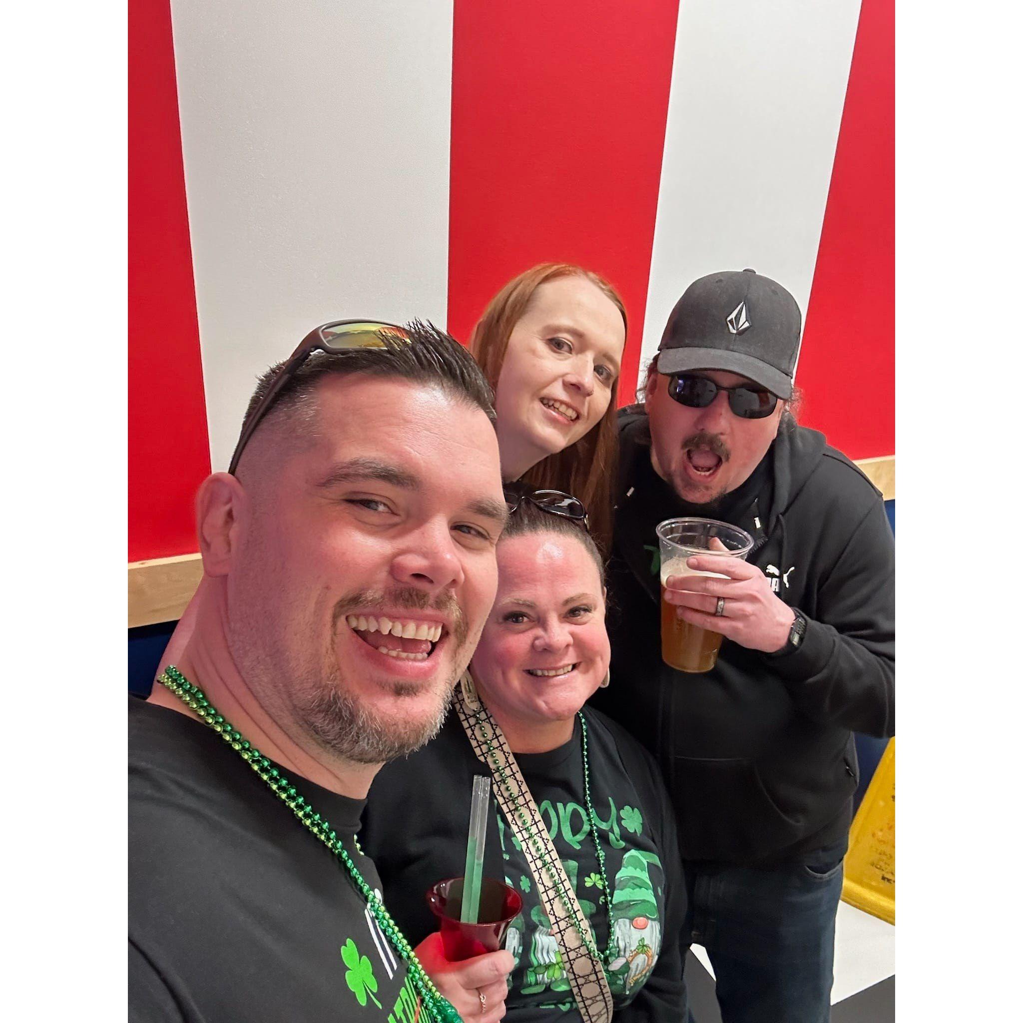 Vegas on Fremont Street, celebrating David and Josh's b-days!