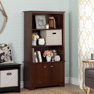 Vito 3-Shelf Bookcase with Doors