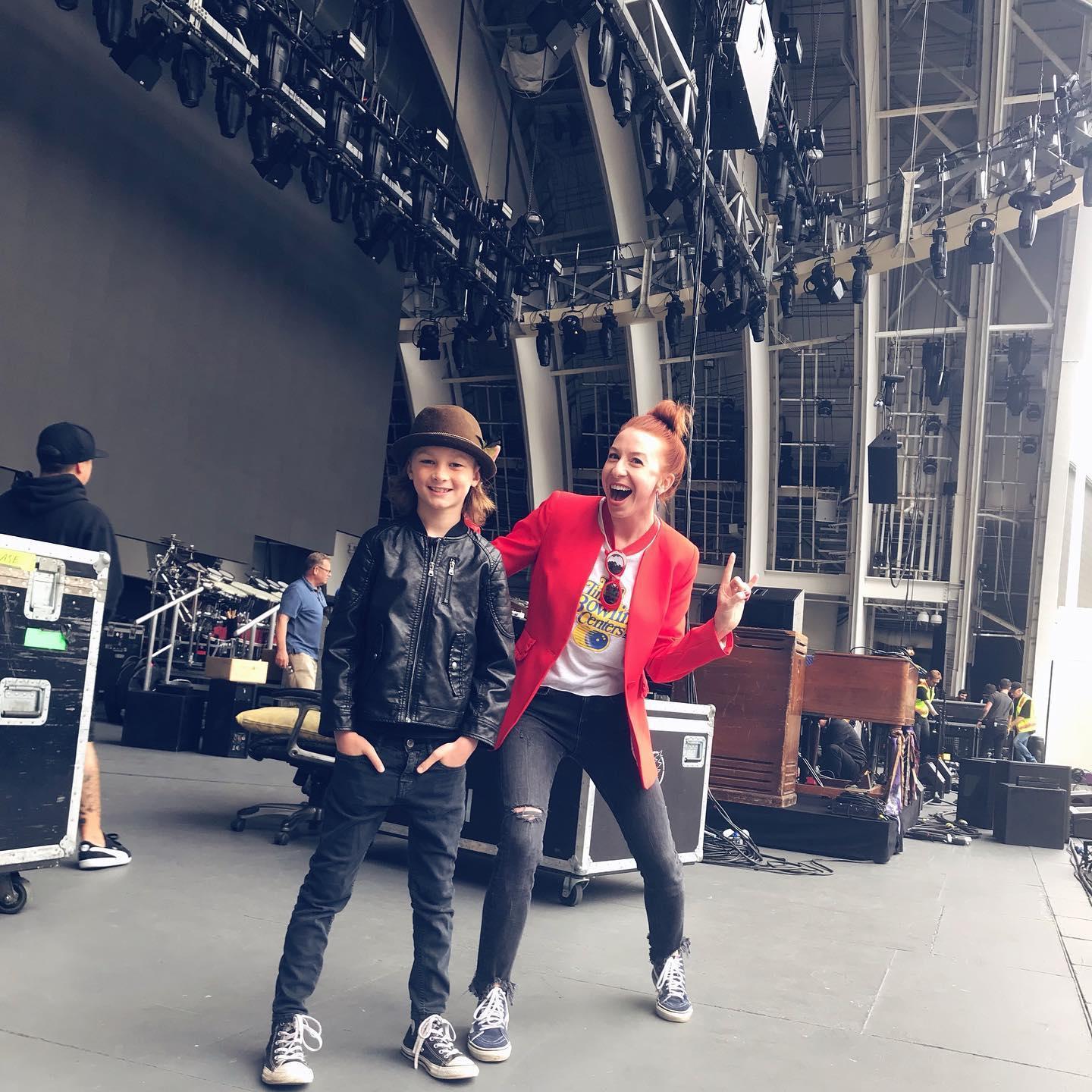Finn does the Hollywood Bowl. This time, on stage and awake for it.