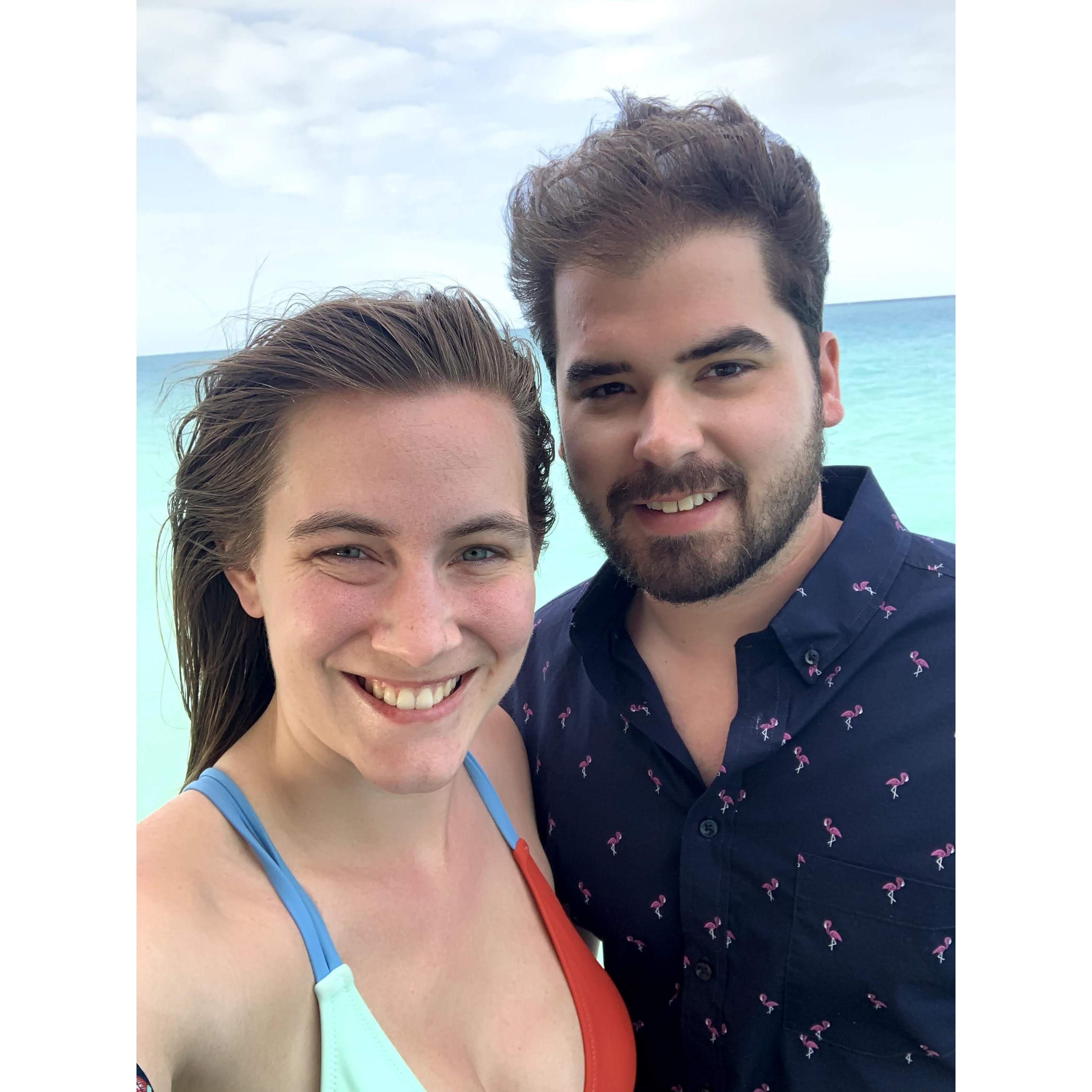 Derek's first trip to the ocean!