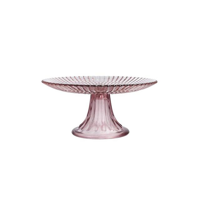 Fortessa Archie Serveware, 8.25" Mini Cake and Cupcake Stand, Pink