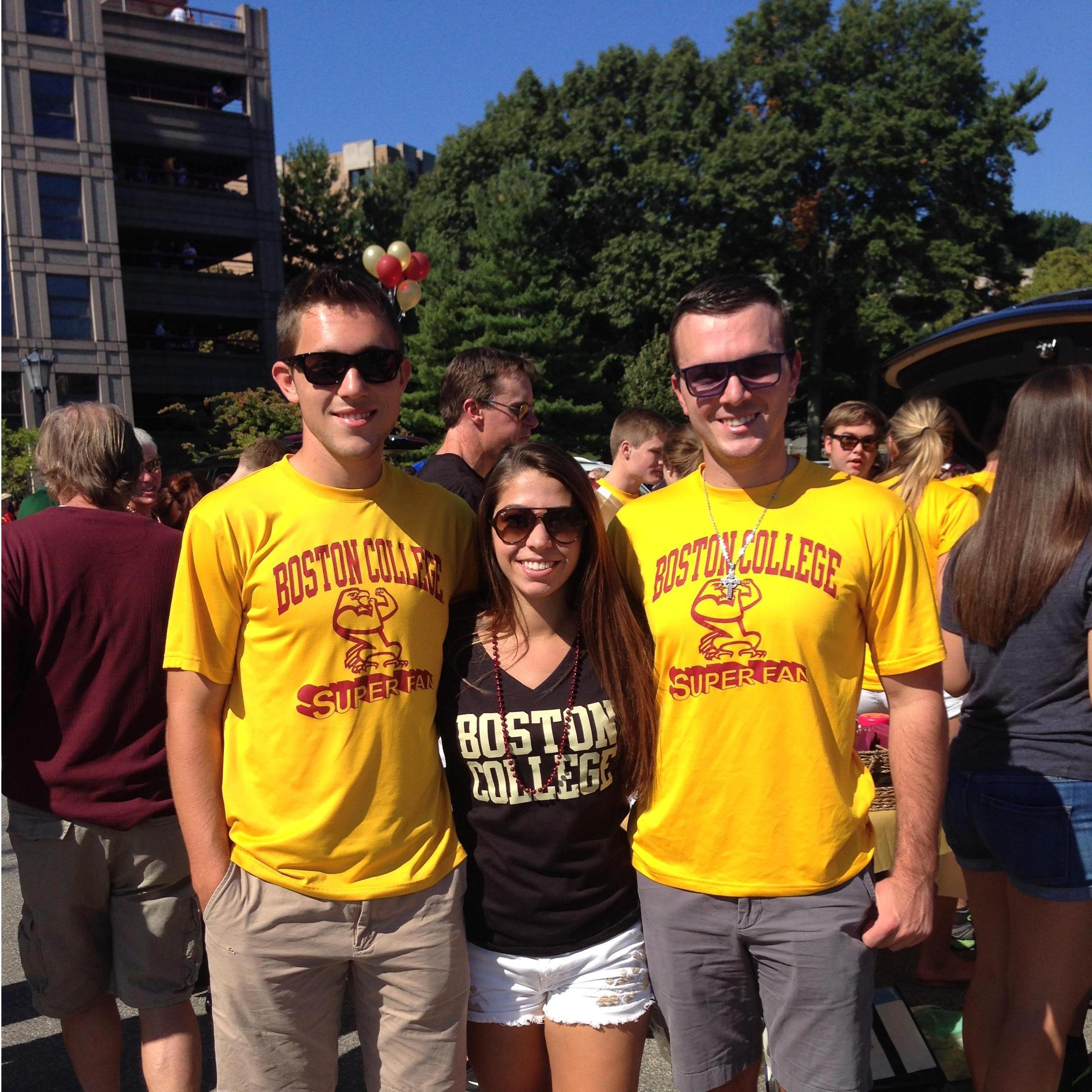 First BC tailgate together sophomore year!