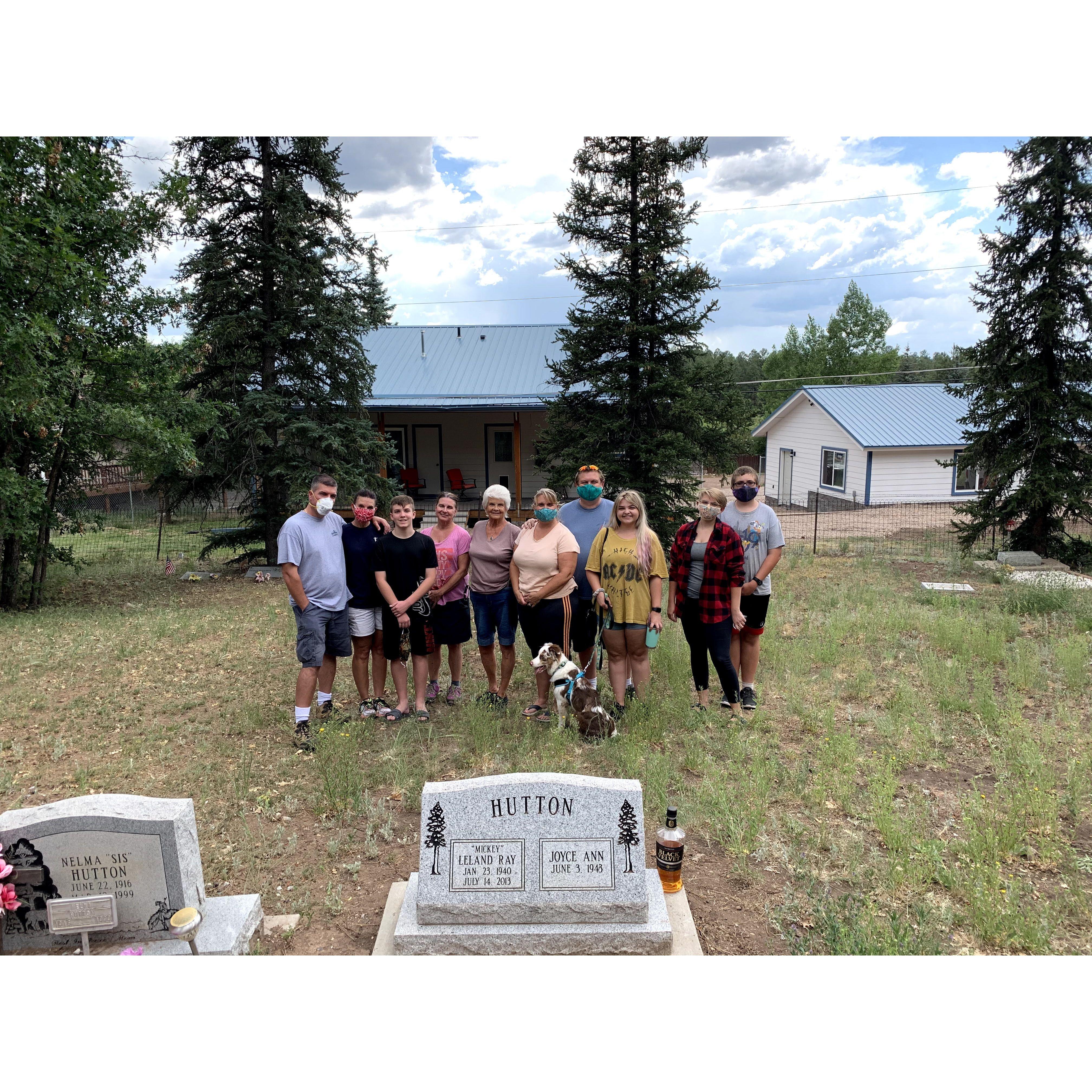 Visiting Grandpa Leland!
