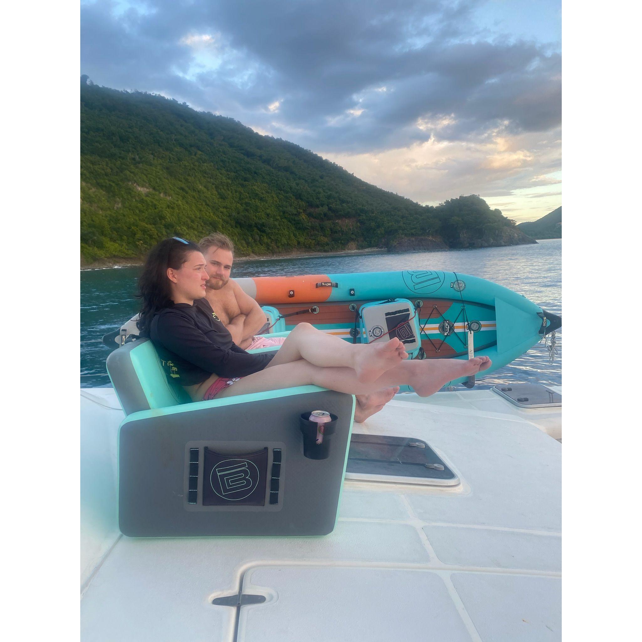 On a boat