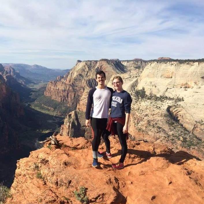 Hiking trip in Zion National Park. Loving the views