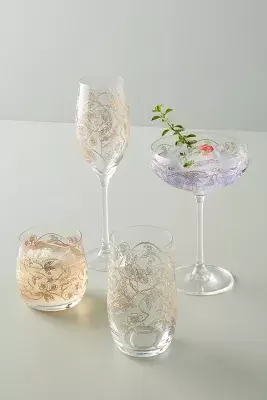 Fiorella Coupe Glasses, Set of 4