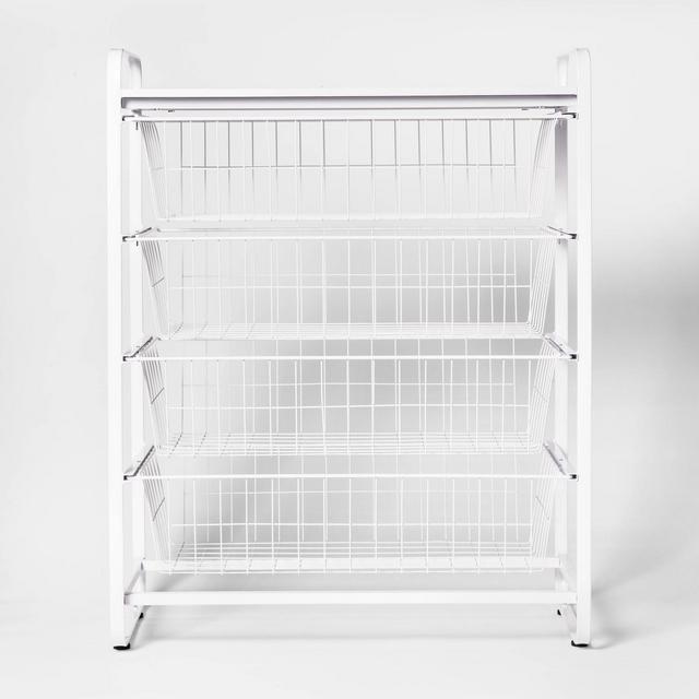 3 Tier Drawer Organizer Matte White - Brightroom