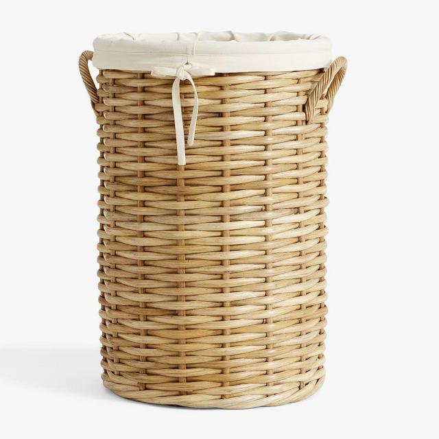 Aubrey Natural Woven Laundry Hamper