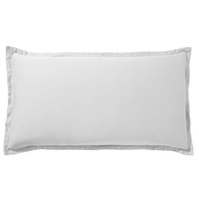 Washed Sateen Sham, King, Gray Mist