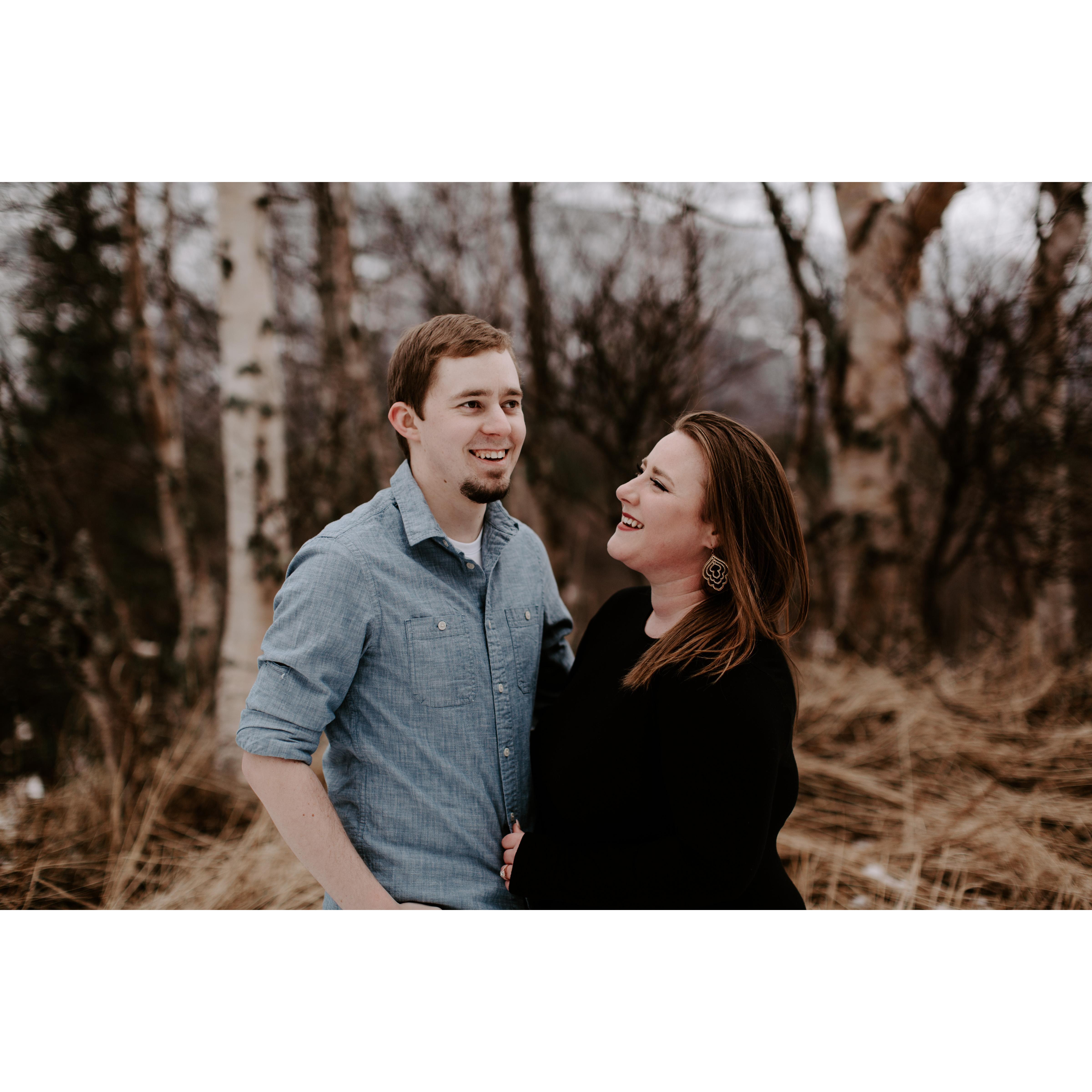 Engagement photos done in Alaska at Eagle River Nature Center by the amazing Sarah French.
Instagram: @sarah.french.photo
Facebook: @Sarah French Photo
Website: sarahfrenchphoto.com