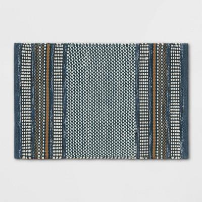 2'X3' Stripe Scatter Rug Blue - Threshold™
