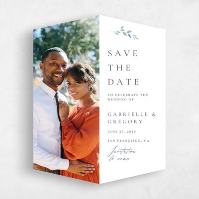 Blue Diamond Wedding Save the Date - Farnham Photo