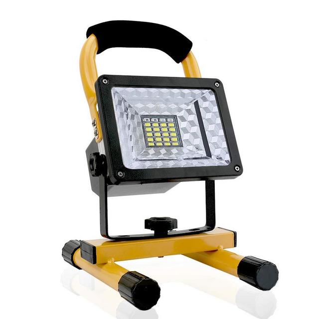 Hallomall [15W 24LED] Spotlights Work Lights Outdoor Camping Lights, Built-in Rechargeable Lithium Batteries (with USB Ports to Charge Mobile Devices and Special SOS Modes) …