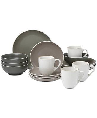 Kisco Mixed 16-Piece Dinnerware Set