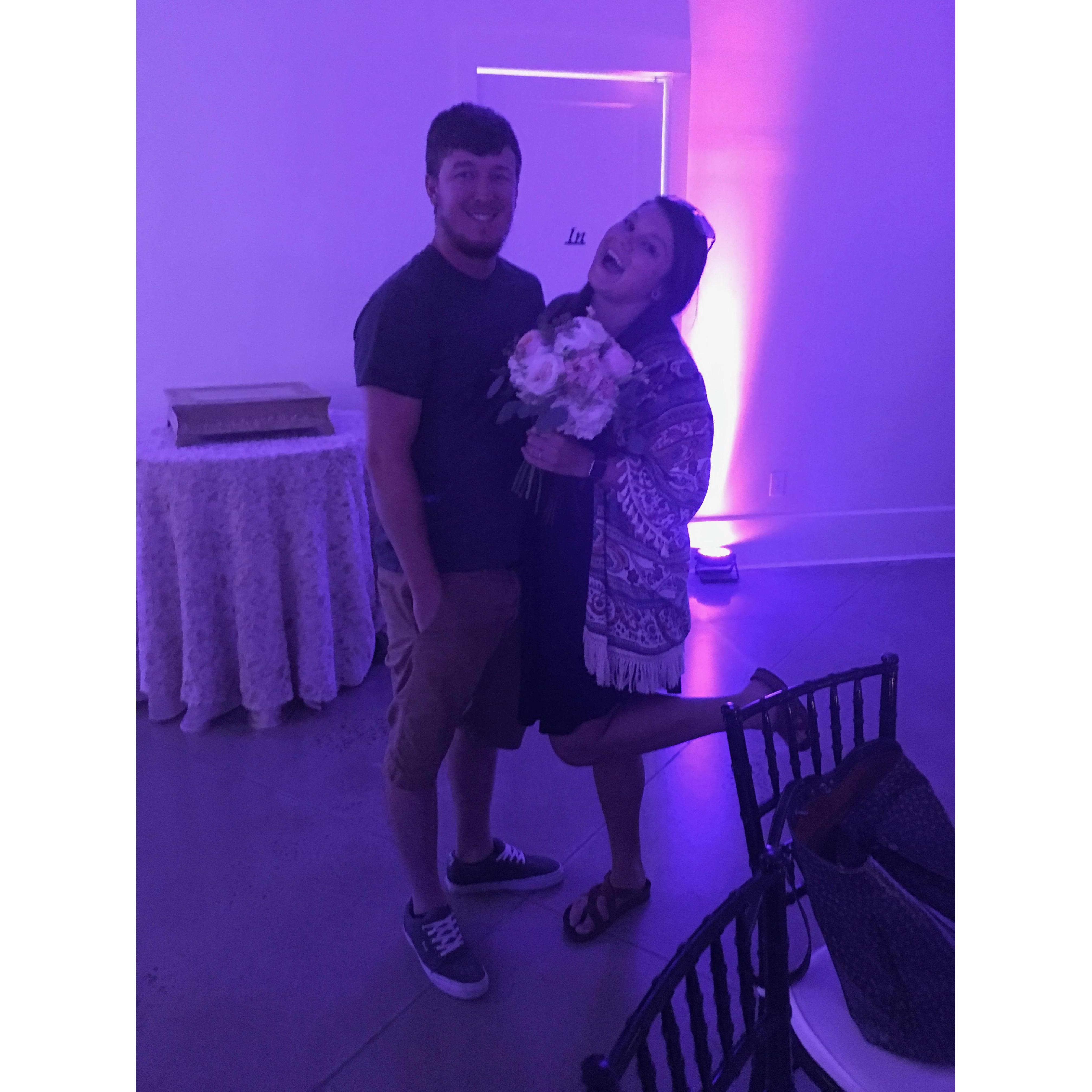 I caught the bouquet in October 2018