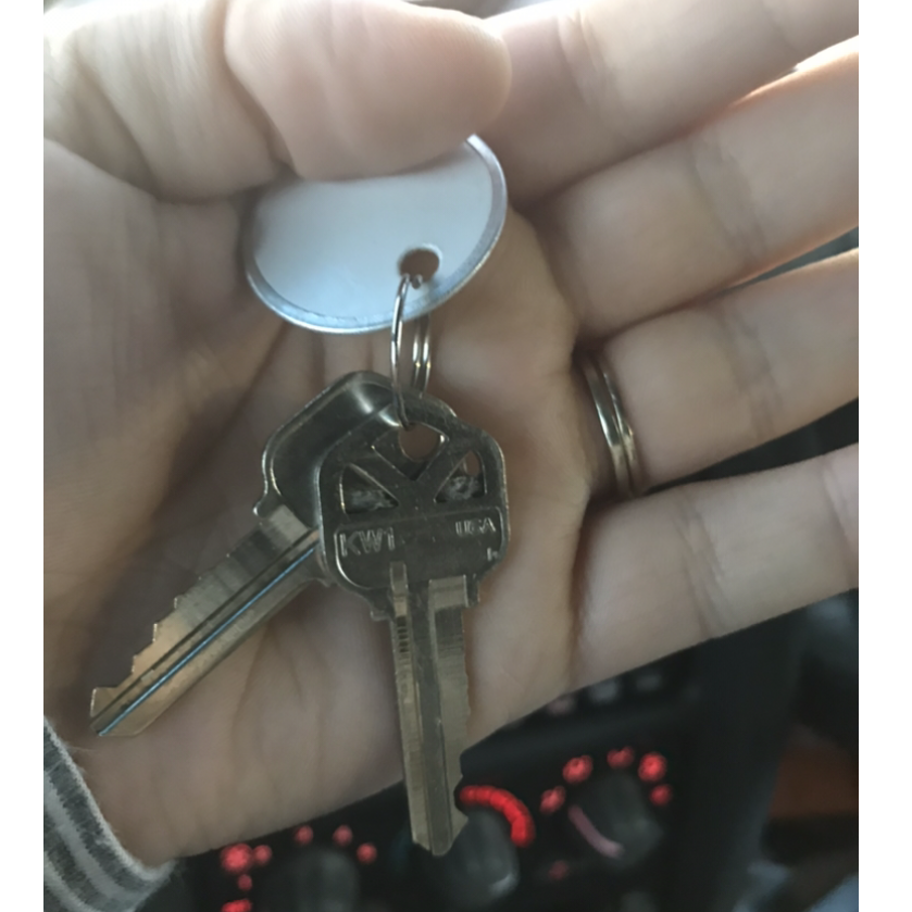 The keys to our very first apartment