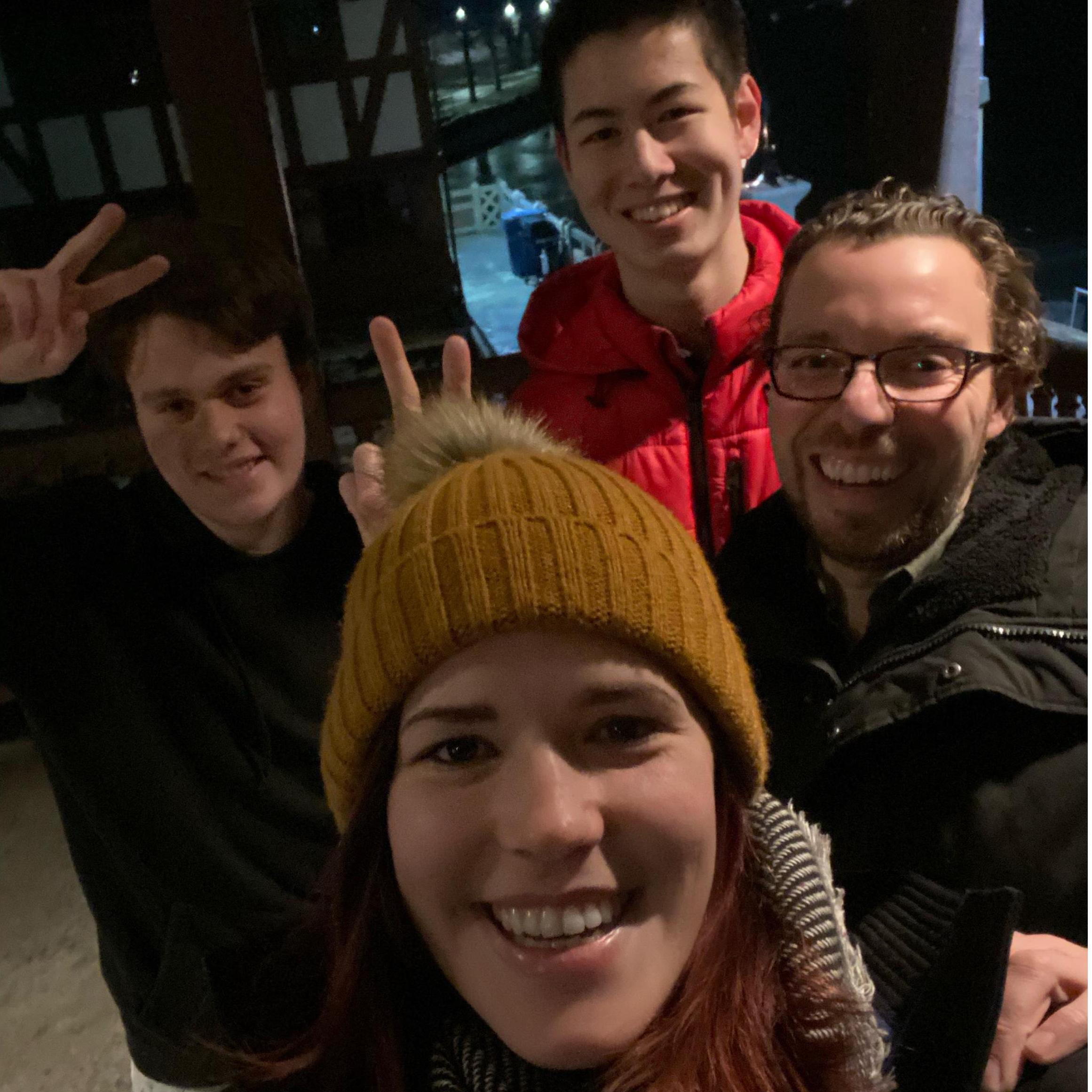 The teenagers who took our photo.