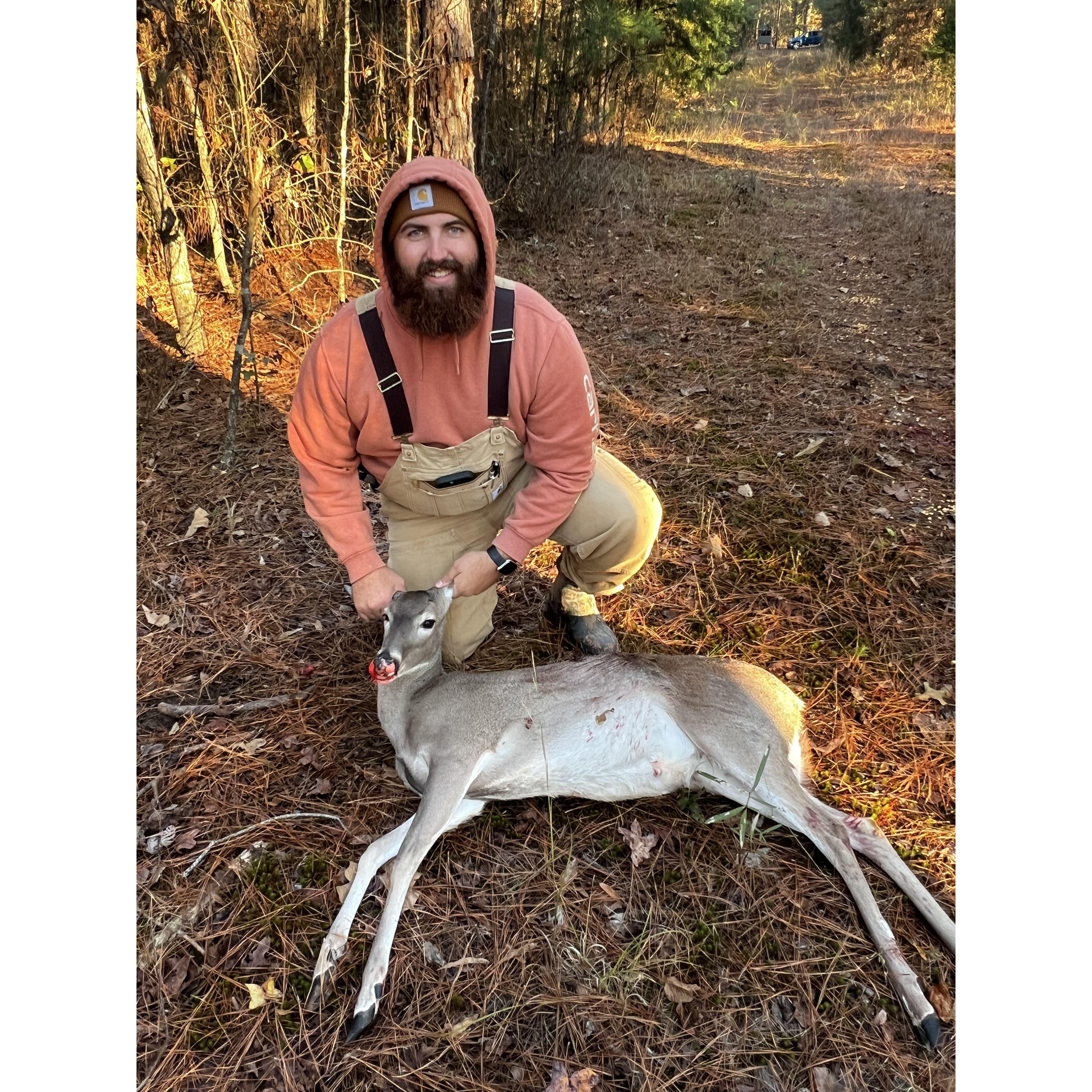 Our first deer as a couple!!