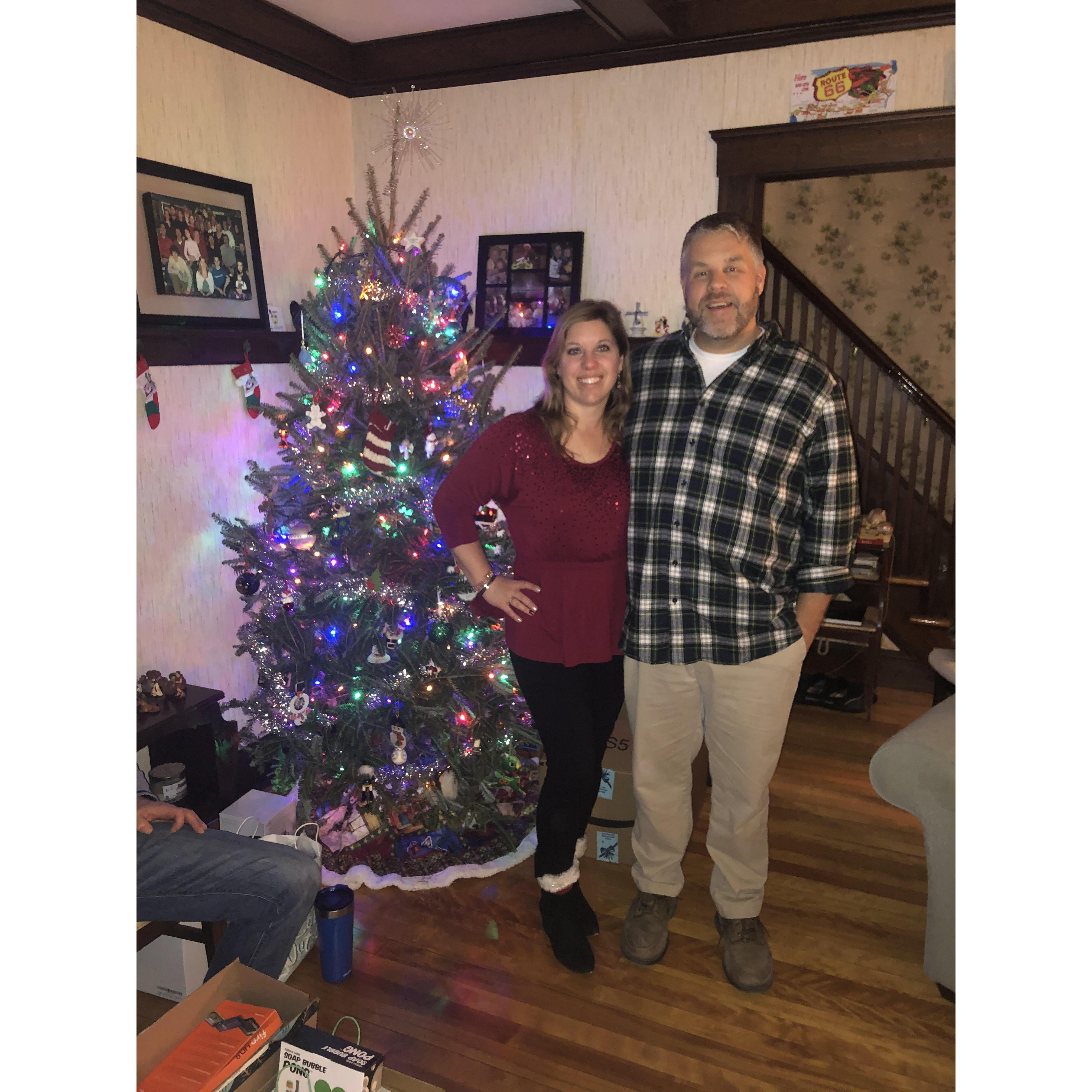 We hosted our first Christmas together in our home!