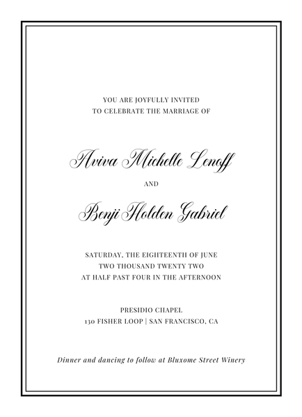 Stauffer Type Letterpress | Black | Zola Wedding Invitations