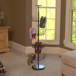 4-Tier Revolving Shoe Storage Tree