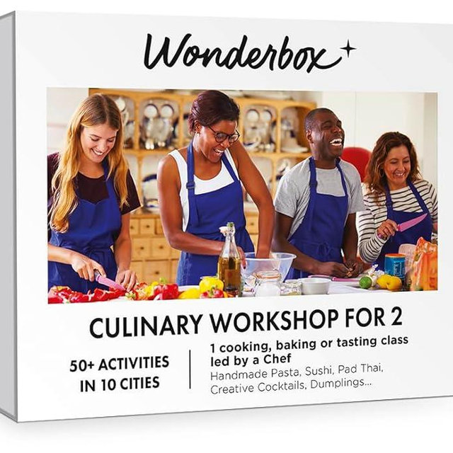 WONDERBOX – Experience Gift – Culinary Workshop - for 2 People – 1 Cooking, Baking or Tasting Class led by a Chef - Find Original Gift
