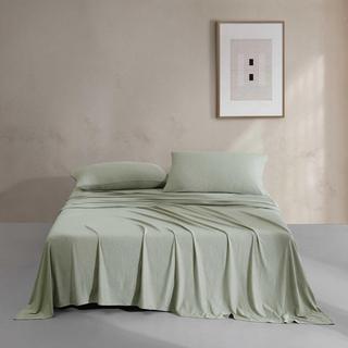 Modern Melange Cotton 4-Piece Sheet Set