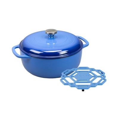 Lodge 6qt Cast Iron Enamel Dutch Oven