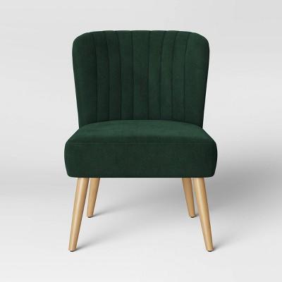 Chelidon Velvet Slipper Chair Green - Opalhouse™
