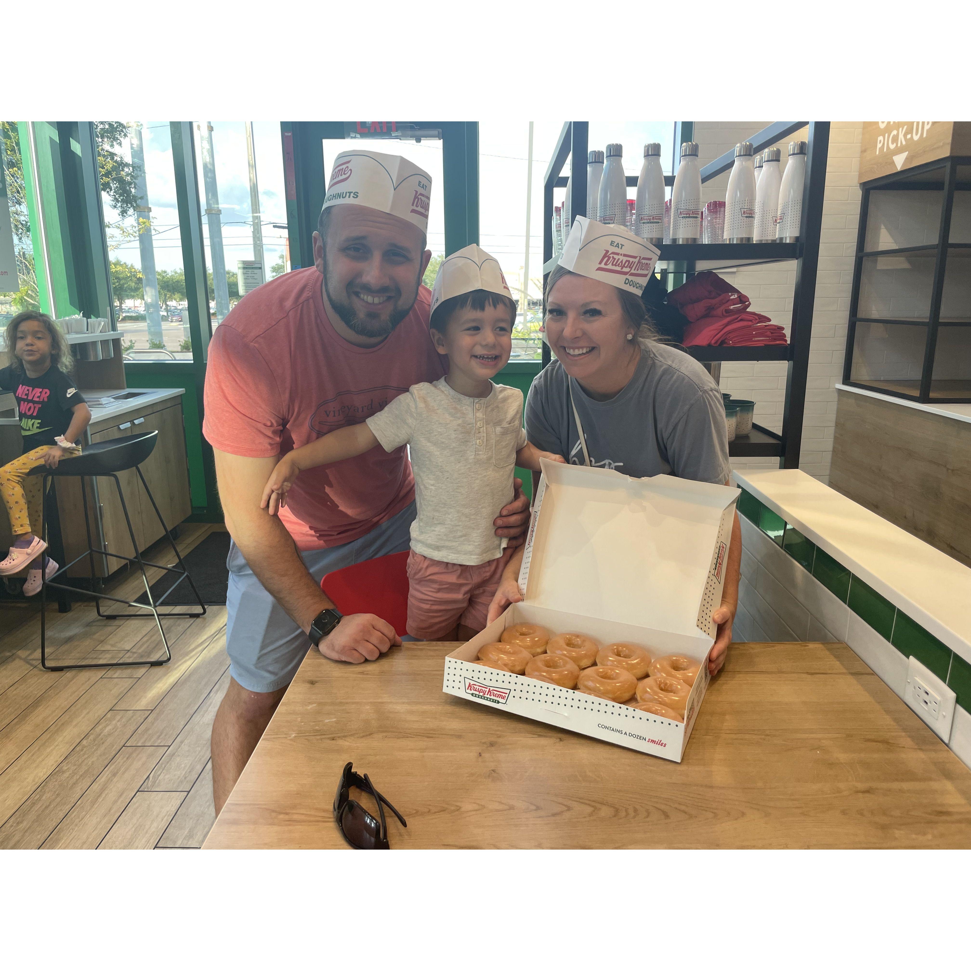 Introducing Jackson to Krispy Kreme, Summer 2023
