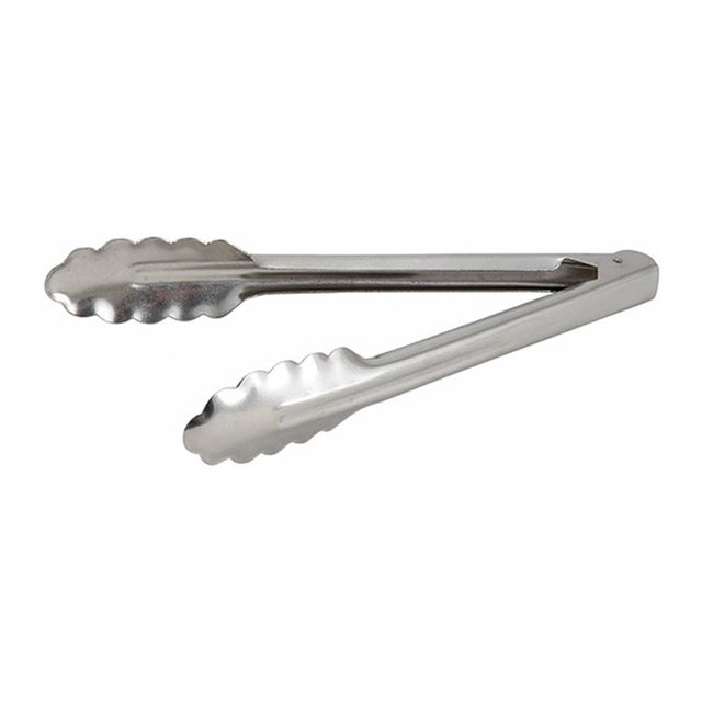 Winco Utility Tongs, Stainless Steel, Heavyweight, 7" - Pack of 2