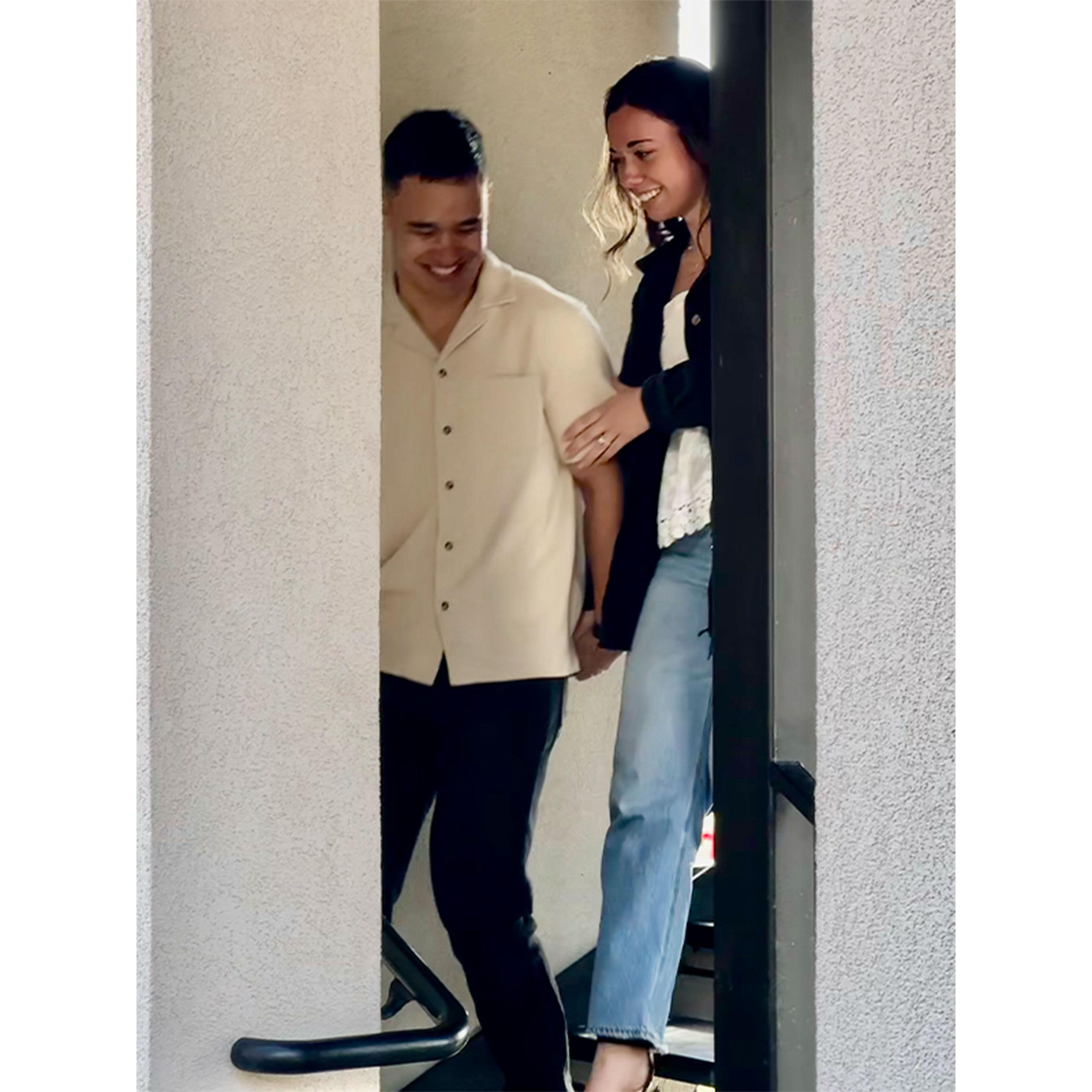 Right after the big question 💍