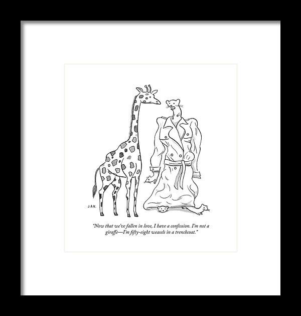 I Have A Confession Framed Print