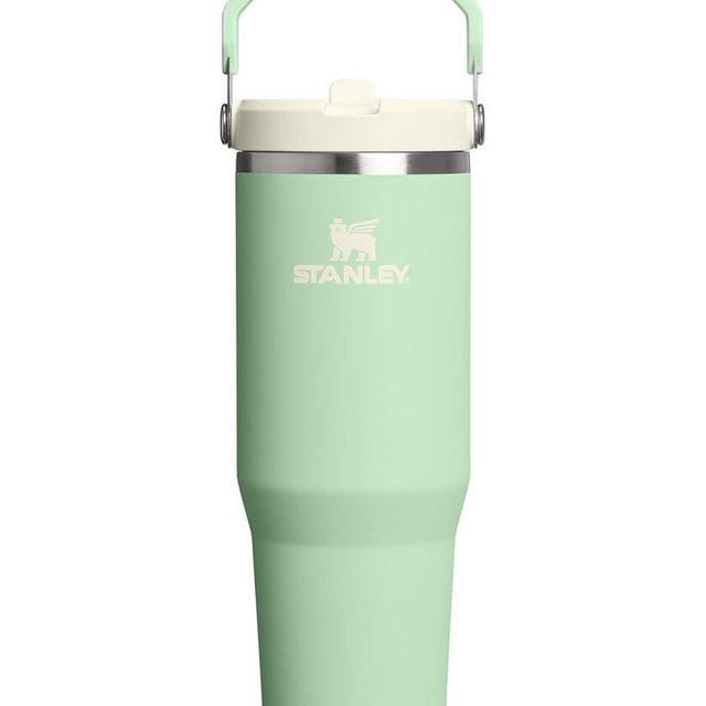 Stanley IceFlow 2.0 Flip Straw Tumbler with Handle 30 oz | Twist On Lid and Flip Up Straw | Leak Resistant Water Bottle | Insulated Stainless Steel | BPA-Free | Pistachio