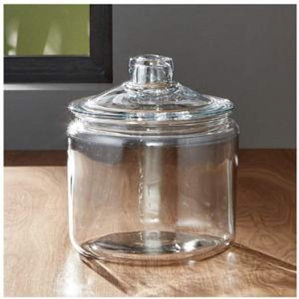 Heritage Hill 96-Oz. Medium Glass Jar with Lid + Reviews | Crate & Barrel