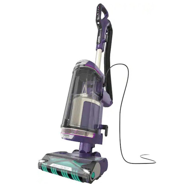 Shark - PowerDetect Upright Vacuum with DuoClean Detect Technology, Self-Cleaning Brushroll, and XL Dustcup - Eggplant