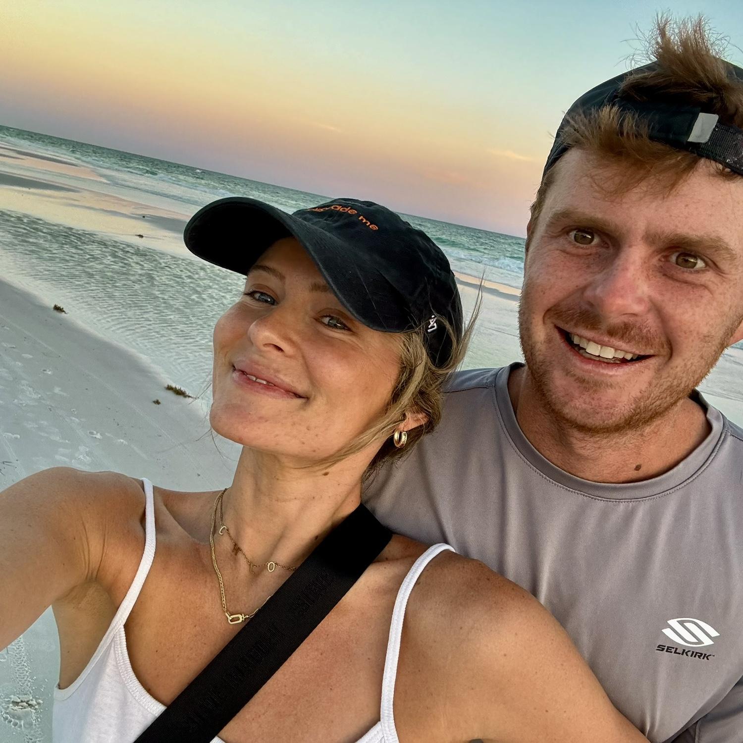 Sunset beach walks, our fav