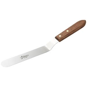 Ateco 1387 Offset Spatula with 7.63-Inch Stainless Steel Blade, Wood Handle