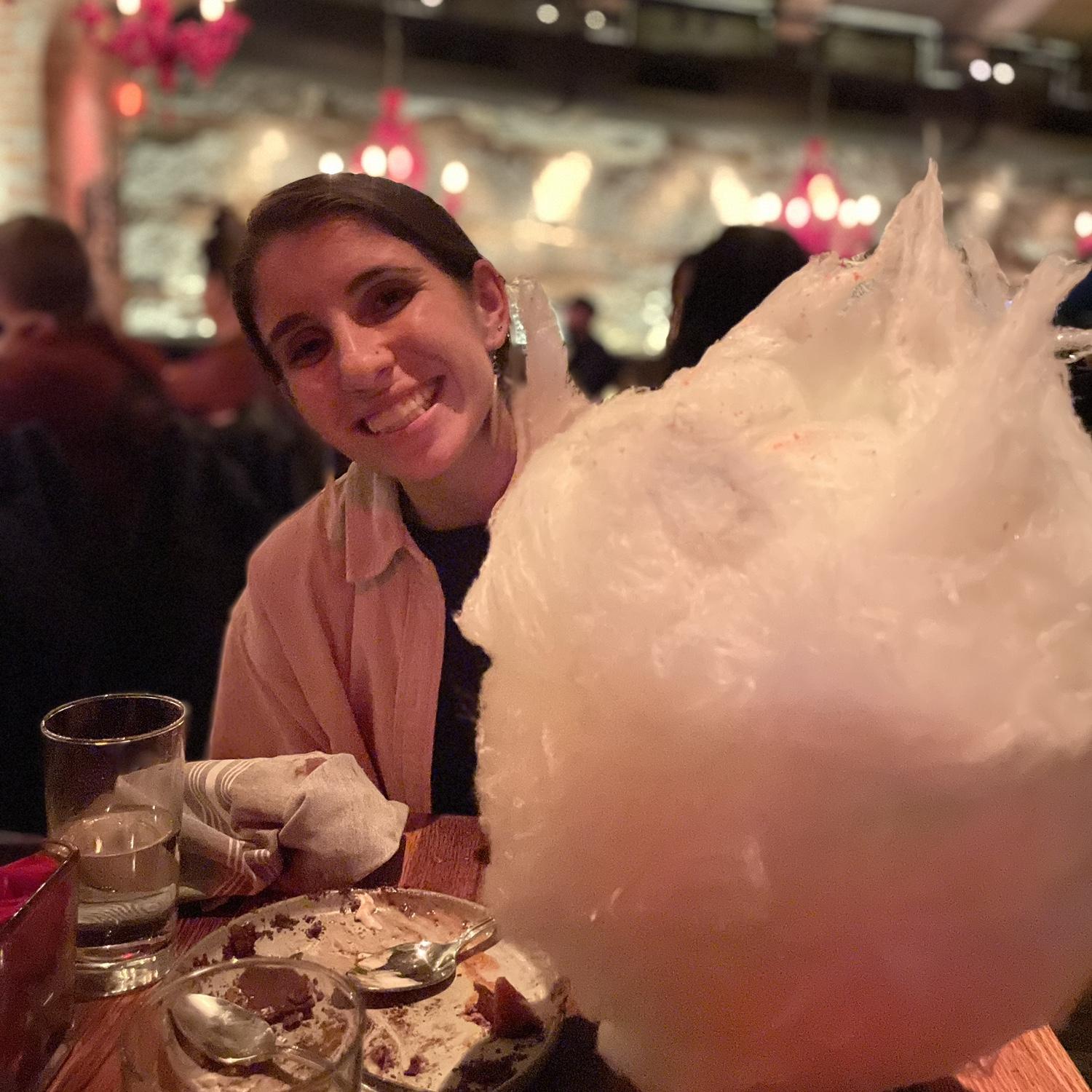 A classic Lolita date night photo highlighting the cotton candy