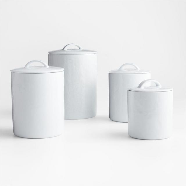 Mercer White Porcelain Canister Set