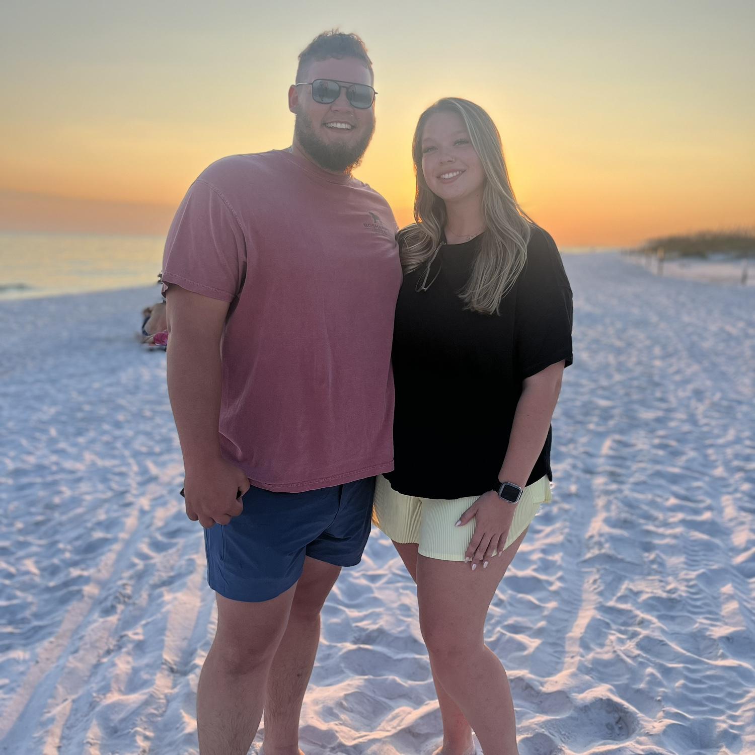 Santa Rosa Beach, Florida!! It was beautiful and we had the best time with family! Christian had actually had bought the ring at this point, and shown my Mimi, Pappaw, and Uncle Bird on this trip.