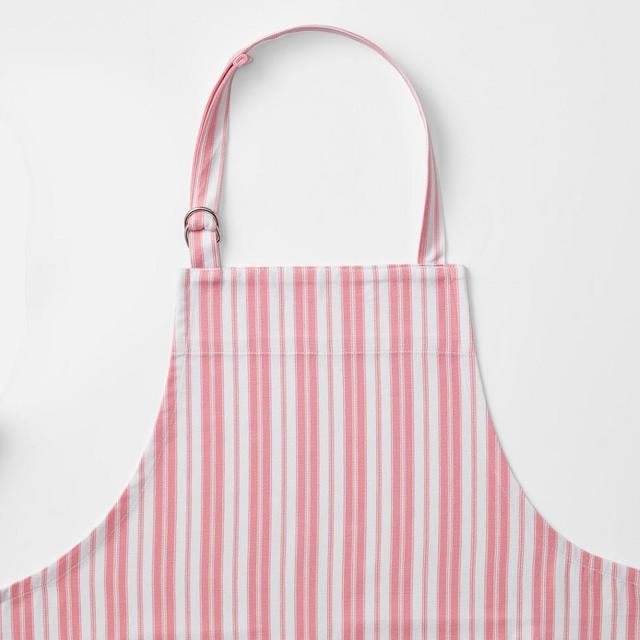 Williams Sonoma Classic Stripe Personalized Apron, Geranium Pink